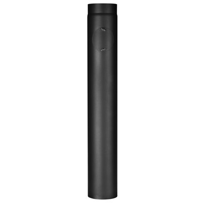 kouřovod roura 130mm / 1000mm / 2mm s čistícím otvorem